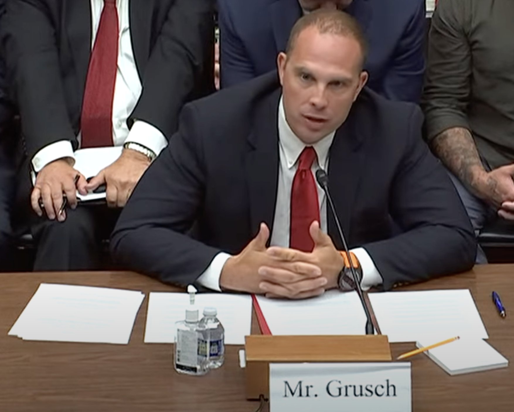 David Grusch testifying before Congress