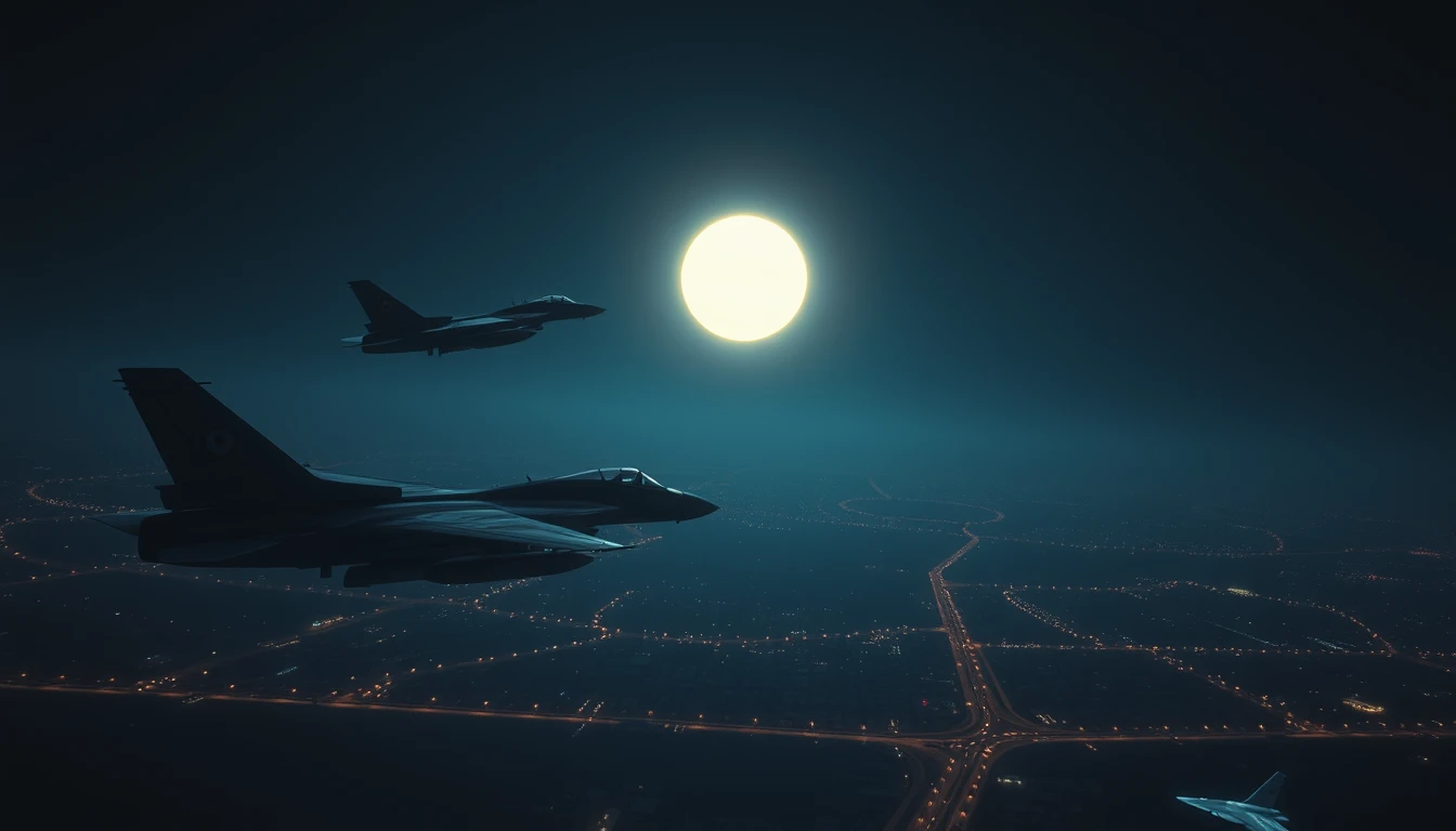 Two F-4 Phantom jets over Tehran at night — cinematic illustration for the DIA report that cleared every bar