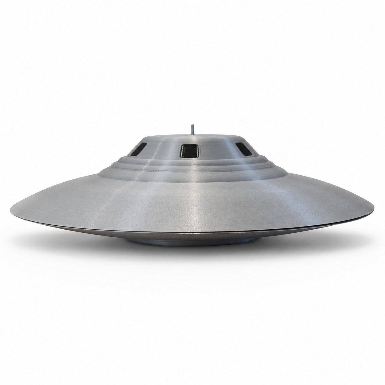 Bob Lazar Sport Model UFO replica — angled view