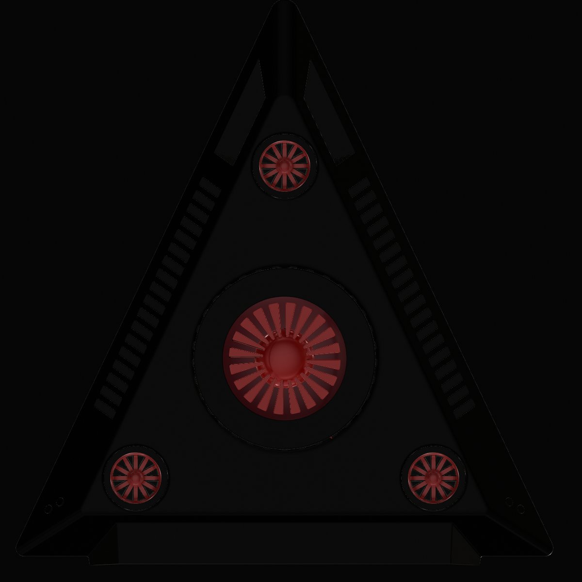 TR-3B Black Manta — bottom view showing triangular underside
