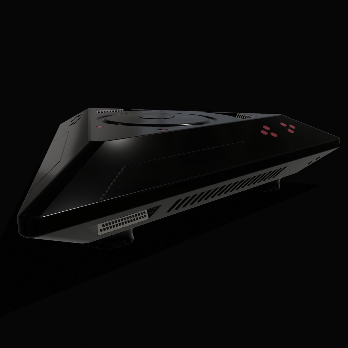 TR-3B Black Manta — front angled
