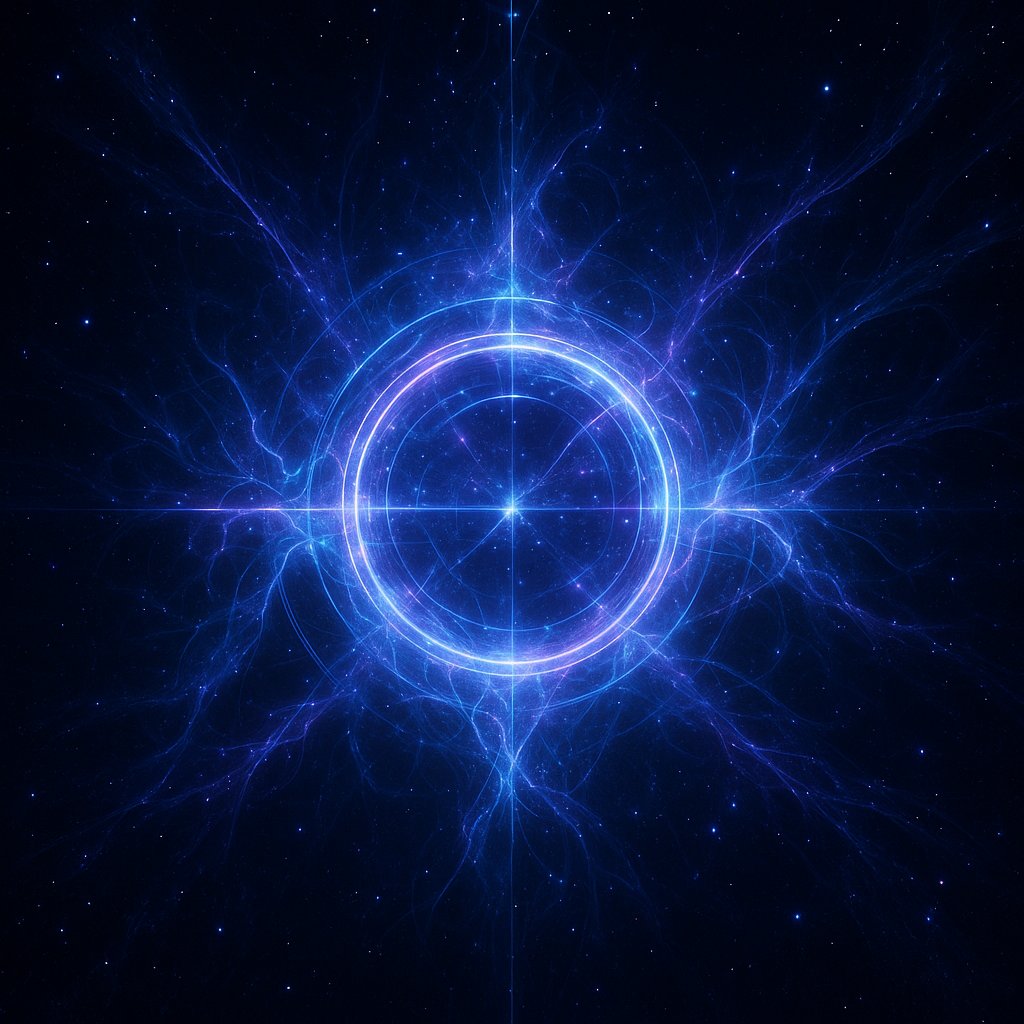 Abstract energy field representing claimed interdimensional UFO entities